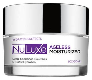 Nuluxe ageless moisturizer Arrives by Thu, Oct 6 Buy Nuluxe Max Ageless Moisturizer Anti-Aging Cream - Extra Strength Face & Eye Night Help Support Your Skin To Restore Maintain Youthful